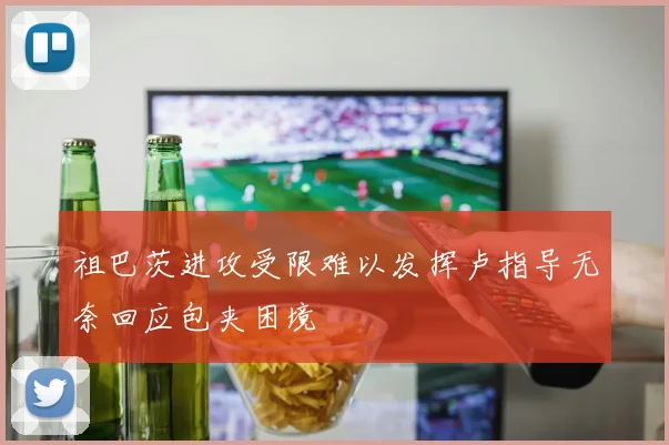 祖巴茨进攻受限难以发挥卢指导无奈回应包夹困境